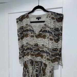 Massimo Dutti Snake Print Dress